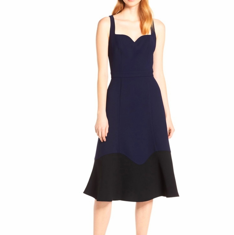 Harlyn Color Block Cocktail Dress
